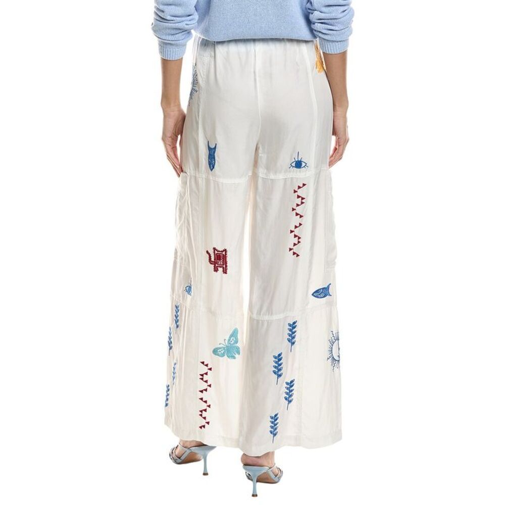Johnny Was Womens Katerini Pant, White - Picture 2 of 3